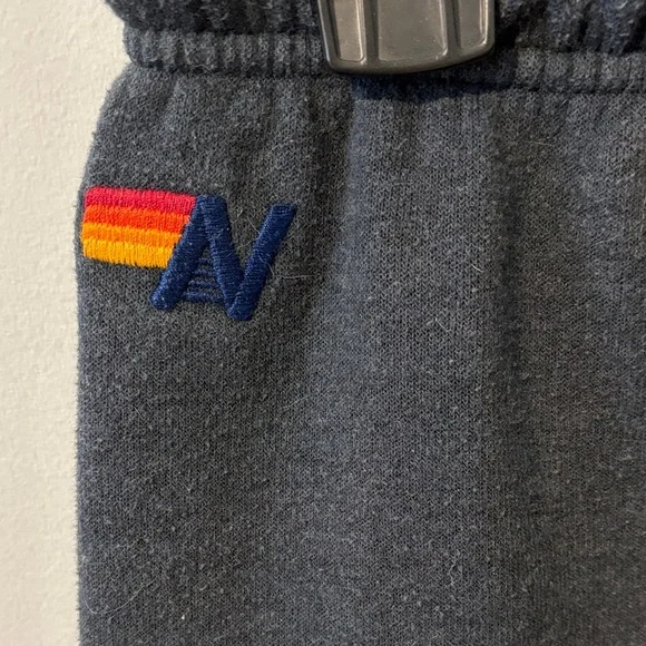 Aviator Nation 5 STRIPE SWEATPANTS - CHARCOAL Medium Women’s - Picture 4 of 7